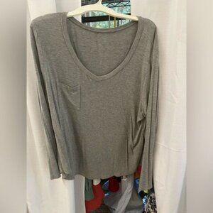 SHEIN Curve 4XL Gray Top